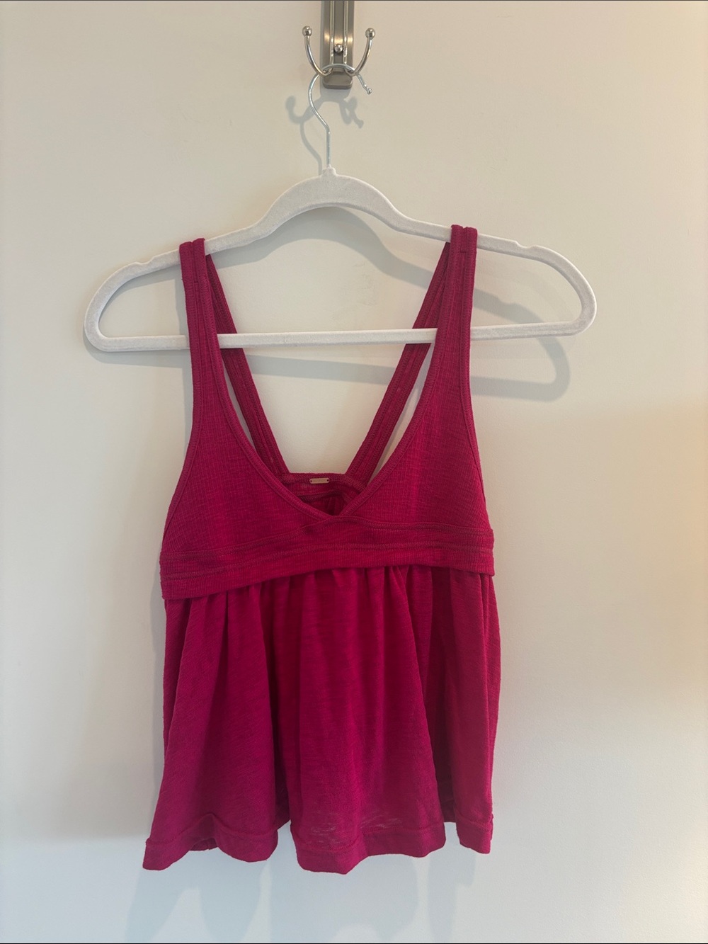 Free People Zinia V-neck babydoll tank top